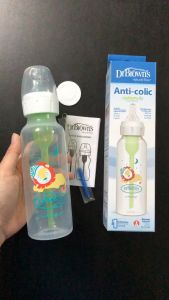 [ SB81105 ] Bình sữa Dr.Browns cổ thường 250ml hình con sư tử nhựa PP phiên bản Options Plus