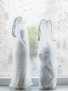 ถุงเก็บร่มถุงหูรูดกันน้ำถุงหูรูดใช้ในรถสำหรับจัดเก็บออกไปข้างนอกถุงใส่ร่มกันฝนเปียกถุงใส่ร่มแบบกึ่งโปร่งใส