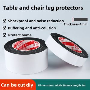 Strong Adhesive Non-Slip Grid Pattern Silicone Rubber Pad Sponge Backed Tape Anti-Skid Sticker Black Tape Anti-Skid Label