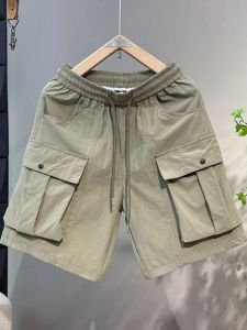 Lightweight Casual Shorts for Men with Multiple Pockets Quick Dry Elastic Waist Straight Leg Summer Fashion Trend Breathable