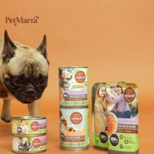 PetMarra Natural Meat Loaf Adult Dog Wet Food Can Lamb with Vegetables Flavor 375g dogs meatloaf pet foods all breeds