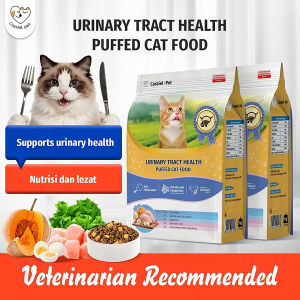 Cassiel Pet Puffed Dry Cat Food For Urinary Care Feline Care Nutrition For Kitten Adult All Stages