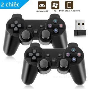 Tay Cầm Chơi Game Không Dây 2.4GHz USB Joystick Cho PC Android TV Bộ Điều Khiển Trò Chơi-1/2 Chiếc-Tương Thích Với PC BOX Trò Chơi