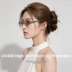 LKOE | Ultraviolet Protection Metal Oval Small Frame Sunglasses