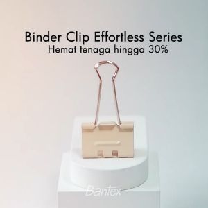 Bantex Binder Clip Effortless / Penjepit Kertas Hemat Tenaga Hingga 30% Warna Warni Pastel