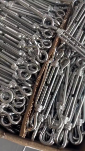 M4 M6 M8 Turnbuckle 304 Stainless Steel Open Close Body Hook Eye Wire Tensioner