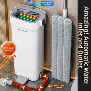 JOYBOS | Dry & Wet Use Hand-Free Flat Mop