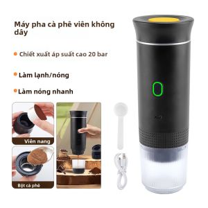 Máy Pha Cà Phê Di Động Không Dây 3 Trong 1 Máy Pha Cà Phê Espresso Tự Động Sử Dụng Tại Nhà Và Khi Đi Du Lịch