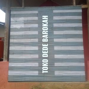 tirai bambu gulung murah dengan kombibasi warna hitam putih kere wide tirai bambu gulung outdoor tirau bambu luar rumah / tirai bambu motif terbaru / tirai bambu gulung penutup teras OTHER