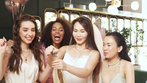 Gelas Champagne Flute / 5pcs Gelas Plastik Sekali Pakai / Untuk Minuman Jus Dessert Cup