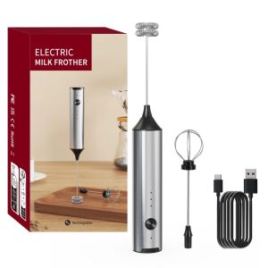 Electric Milk Frother/Blender/Whisk/Whisk/Handheld Milk Frother/Handheld Blender/Stirring Rod/Rechargeable/KJBQ-15-BS