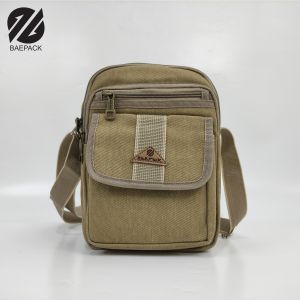 Baepack Tas Selempang Cowok Alfie Dark Brown / Tas Bahu Pria Wanita / Tas Selempang Produsen Bandung / COD