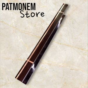 Gagang Handle pintu kaki baut tembus kotak 10×40 model lis hitam