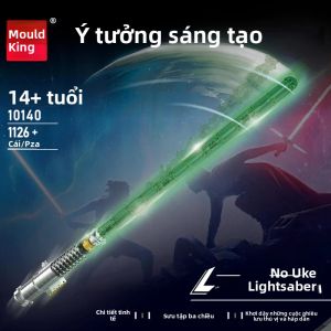 Bộ Đồ Chơi Lắp Ráp Mô Hình Kiếm Ánh Sáng Luke 1126 Chi Tiết MOC Mould King Tương Thích Với Lego Vũ Khí Phim Khoa Học Viễn Tưởng Mô Hình Kiếm Đồ Chơi Lắp Ráp Cho Trẻ Em Quà Giáng Sinh