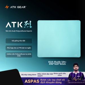 Tấm Lót Chuột Chơi Game ATK Blaze Cỡ Lớn 490x420mm Dày 4mm Chất Liệu Sợi Dệt Mật Độ Cao Đế Polyurethane Chống Trơn Trượt Dành Cho Esports