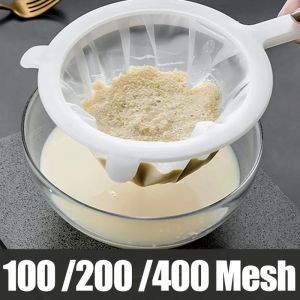 100/200/400 Soy Milk Filter Bag Nut Milk Tea Bag Coffee Oil Yogurt Filter Net Reusable Kitchen Food Nylon Filter Mesh Bags Strainer