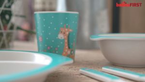 Set Makan Anak Berkualitas: BABIESFIRST BAMBOO FIBER KIDS FEEDING SET - BF501