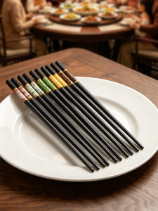 MEIZHULIJIA | High-End Heat-Resistant Anti-mold Antibacterial Slip-resistant Chopsticks Set