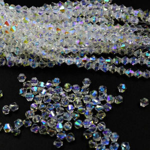 Colorful Rhombus Beads DIY Handmade Loose Beads Crystal Pointed Beads DIY Beads