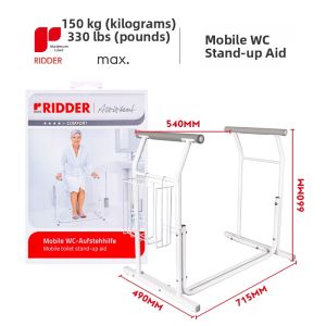 RIDDER | Portable Toilet Assistant Handrail for Seniors