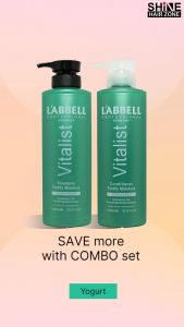 Labbell Vitalist Fortify Moisture Shampoo 1000ml rambut kering dry normal hair balance