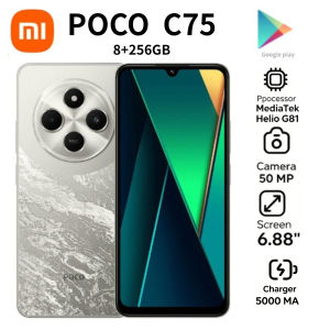 Xiaomi | 2026 NEW POCO C75 Factory Unlocked Smartphone Global Version 8GB RAM 256GB ROM 6.88 Inch 120Hz High Refresh Rate HD Display