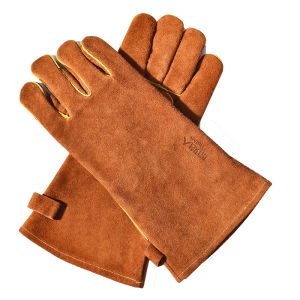 The Primitive | Heat-Resistant Flameproof Durable Leather Camping Gloves