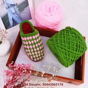 1 Cuộn Len Sợi Nhiều Màu Sắc 100g Chất Liệu Cotton Acrylic Mềm Mại Dùng Để Đan Móc Khăn Chăn Đồ Handmade