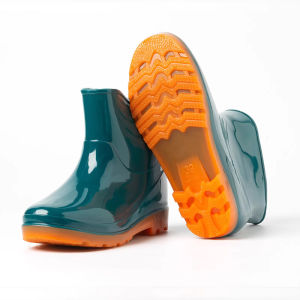 Anti-Slip Waterproof Rain Boots Black Soft Sole Thickened