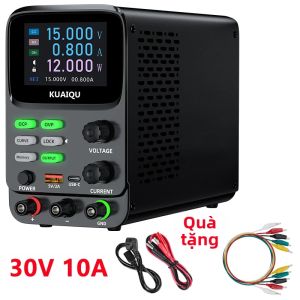 KUAIQU | Nguồn Cấp Điện Bàn KUAIQU 30V 10A Màn Hình Hiển Thị 5 Số Điều Chỉnh Được Tích Hợp Chức Năng Bảo Vệ Quá Dòng (OCP) Và Chống Ngắn Mạch Dùng Cho Phòng Thí Nghiệm