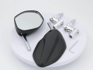 UNIVERSAL OBLONG CLASSIC OR LEAF STYLE SIDE MIRROR MECHANISM STEM REAR VIEW MIRROR 2 PCS