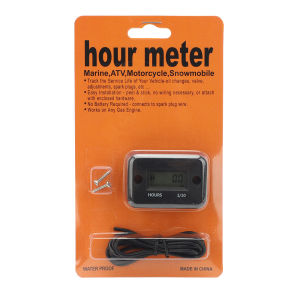 Upgrated Digital Vibration Tachometer Hour Meter Waterproof Engine Gauge LCD Display Reset Auto Sleep For Car Motorcycle Boat