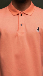 DGRAVE OG LOGO SERIES POLO SHIRT PEACH