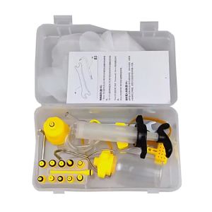 Dụng Cụ Xả Dầu Phanh Đĩa Xe Đạp Đa Chức Năng Kim Loại & Nhựa Bộ Dụng Cụ Sửa Chữa Bảo Trì Đa Năng Màu Vàng 19x11x6cm