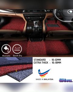 PROTON SAGA VVT MC2 BARU Carpet 5pcs(set) ( 2005 - 2011 ) Car Floor Mat Car Coil Mat Car Carpet Car Slot Mat Carpet Saga Slot Mat