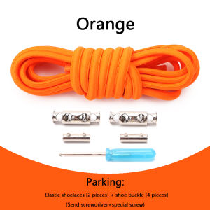 No Tie Shoe Laces Spring Metal Lock Elastic Shoelace for Sneakers Quick Put on And Take Off Shoe Accessories Lazy Shoelaces