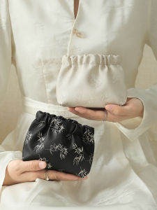 New Chinese Style Coin Storage Bag Automatic Closure Lipstick Pouch Miniature Organizing Case Small Size Portable Organizer