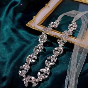 Fashion Crystal Belts for Women Handmade Rhinestone Trendy Prom Dress Belt Party Bridesmaid Gift Bridal Wedding Accessorie