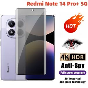 hình cong kính cường lực chống nhìn trộm Full màn Cho Xiaomi Redmi Note 14 13 Pro + Mi 11 12 13 14 15 Pro Ultra Poco X7 4G 5G Chống Vân Tay Miếng dán màn hình Bảo Vệ Màn Hình