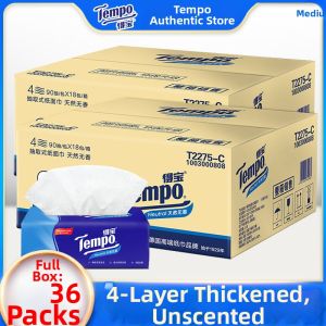 Tempo | Natural Unscented 4 Layers Thickened Tissue Paper