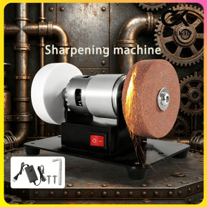Original 100W Double Grinder Machine Artifact Table Grinder Motor Micro Coarse and Fine Polishing Electric Grinding Wheel Grindig Stone