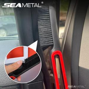 SEAMETAL Car Interior Cleaning Brush Car Air Outlet Seat Crevice Dashboard Dusting Long-handle Brush Car Detailing Brush Duster