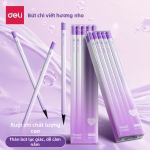 deli | Bút Chì HB Hương Nho cho Học Sinh Mầm Non và Tiểu Học