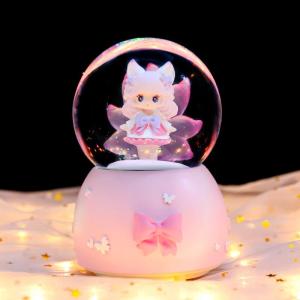 Cute Cartoon Heart Fox Music Box