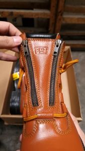Sepatu Pria Boots Safety Kulit Fintoni Steel Toe 6904