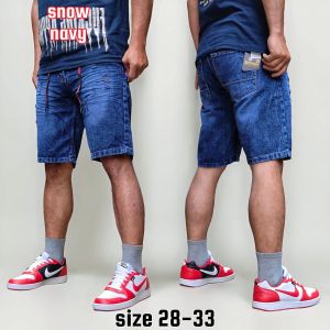 Celana Jeans Pendek Pria Denim Tebal Size 28-33
