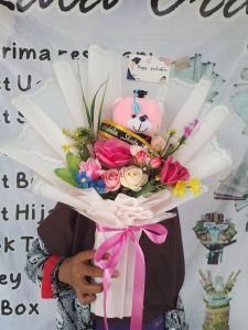 Buket boneka wisuda free selempang nama/ buket boneka wisuda jumbo  buket graduation buat pacar cowok cewek buket wisuda jumbo