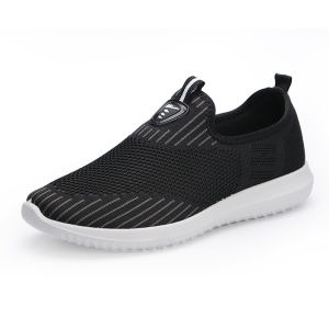 Warrior Mens Shoes Spring and Autumn Lazybones Shoes Slip-on Soft Sole Non-Slip Cloth Shoes Walking Shoes for Middle-Aged and Elderly Fathers