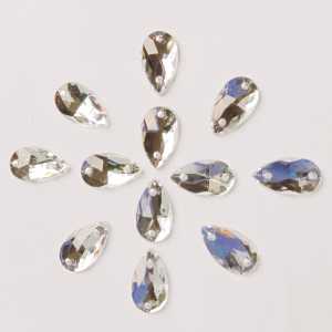 Payet Diamond Jahit Kristal Akrilik Tetes Mote Tempel Grade A Ukuran 10x14 Per Lusin Murah