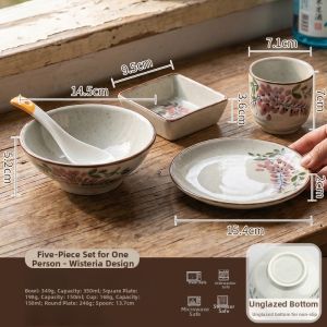 SHELI | Retro Ceramic Tableware Set Home Use Individual Dining